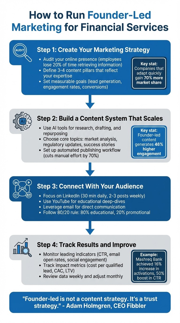 4-Step Framework for Founder-Led Marketing in Financial Services