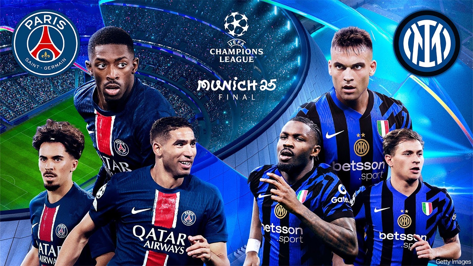 2024/25 UEFA Champions League final PARIS SAINT GERMAIN (FRA) vs INTER MILAN (ITA)