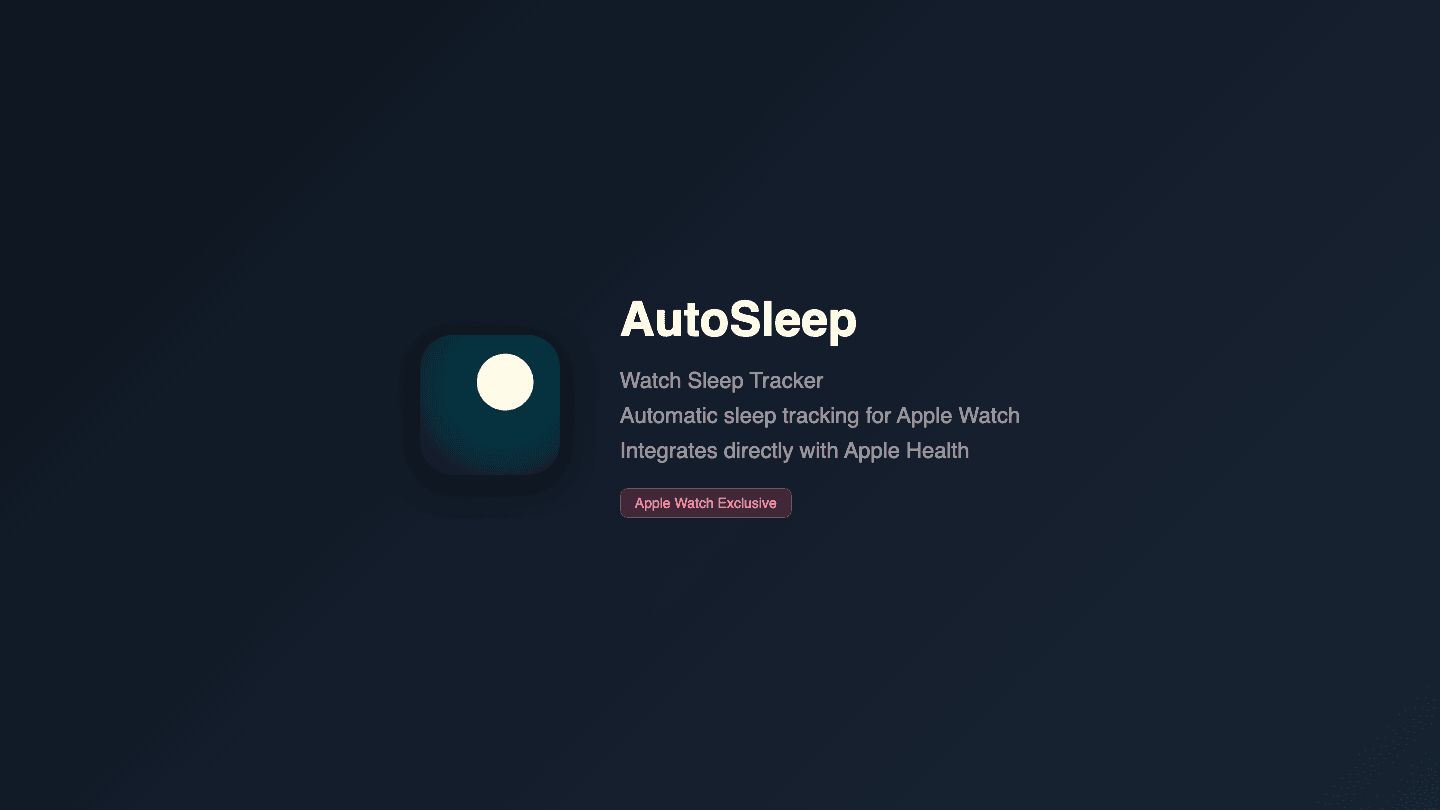 AutoSleep app screenshot