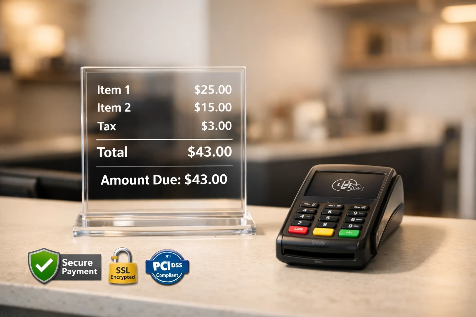 Optimized checkout experience with transparent pricing and trust elements for higher conversions