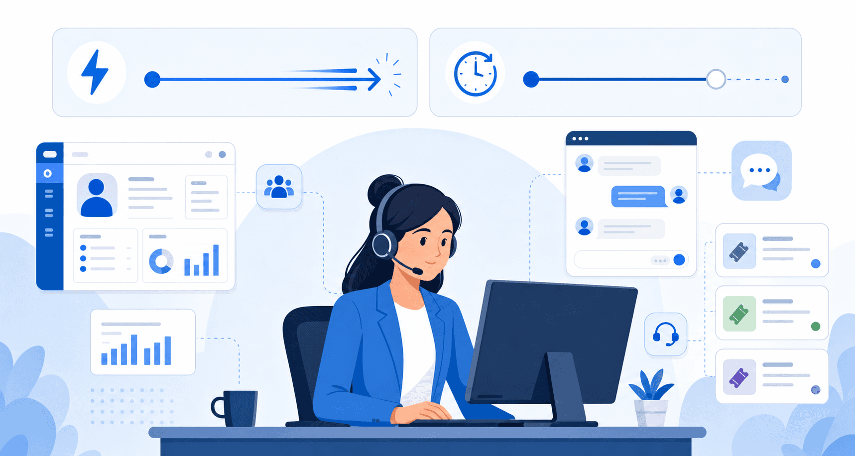 A clean, professional flat illustration showing a side-by-side comparison of two timelines: one labeled