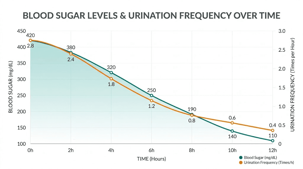 Blood sugar normalization and urination frequency changes on tirzepatide