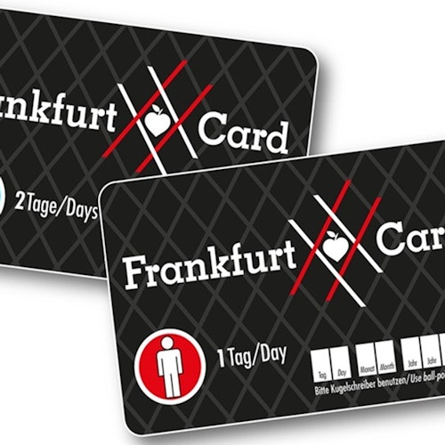 Frankfurt Cards with typical "ribbed" design. Single card 1-day and group card 2-days.