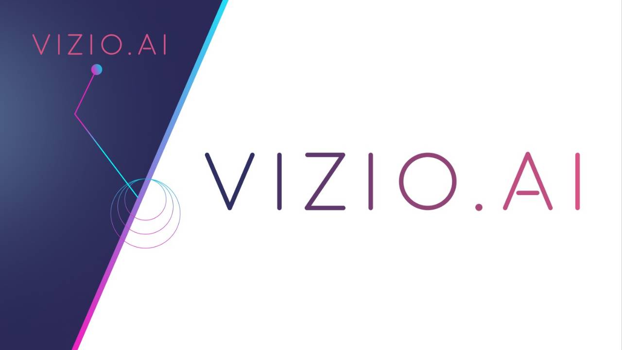 Vizio.AI wordmark on a white background.