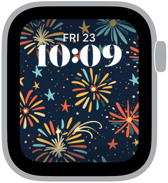 an apple watch face from the 4th of July patterns collection