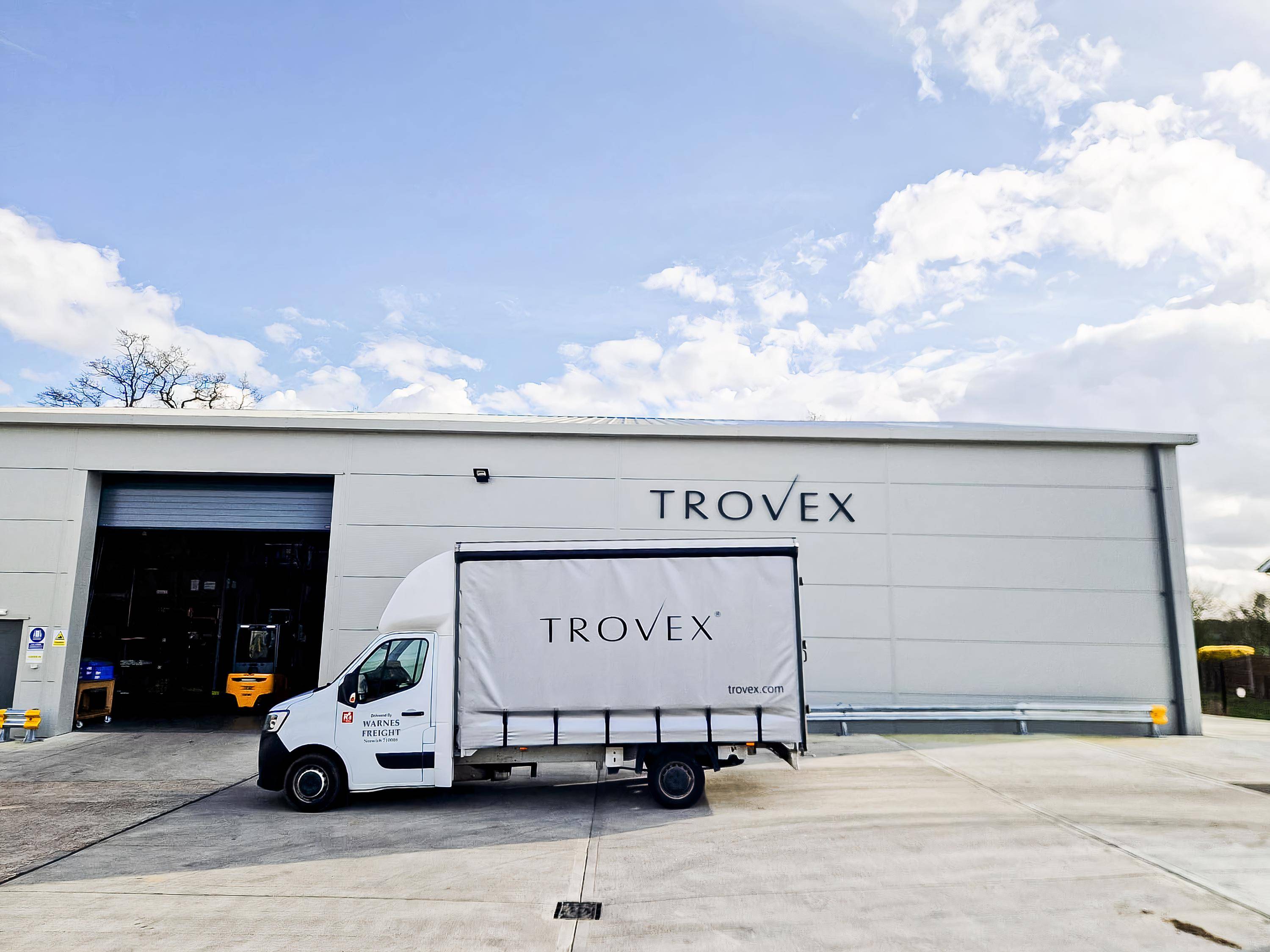 Trovex van infront of the Trovex warehouse in dereham, Norfolk