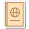 Stylized white envelope icon tilted at an angle, representing a message or notification.