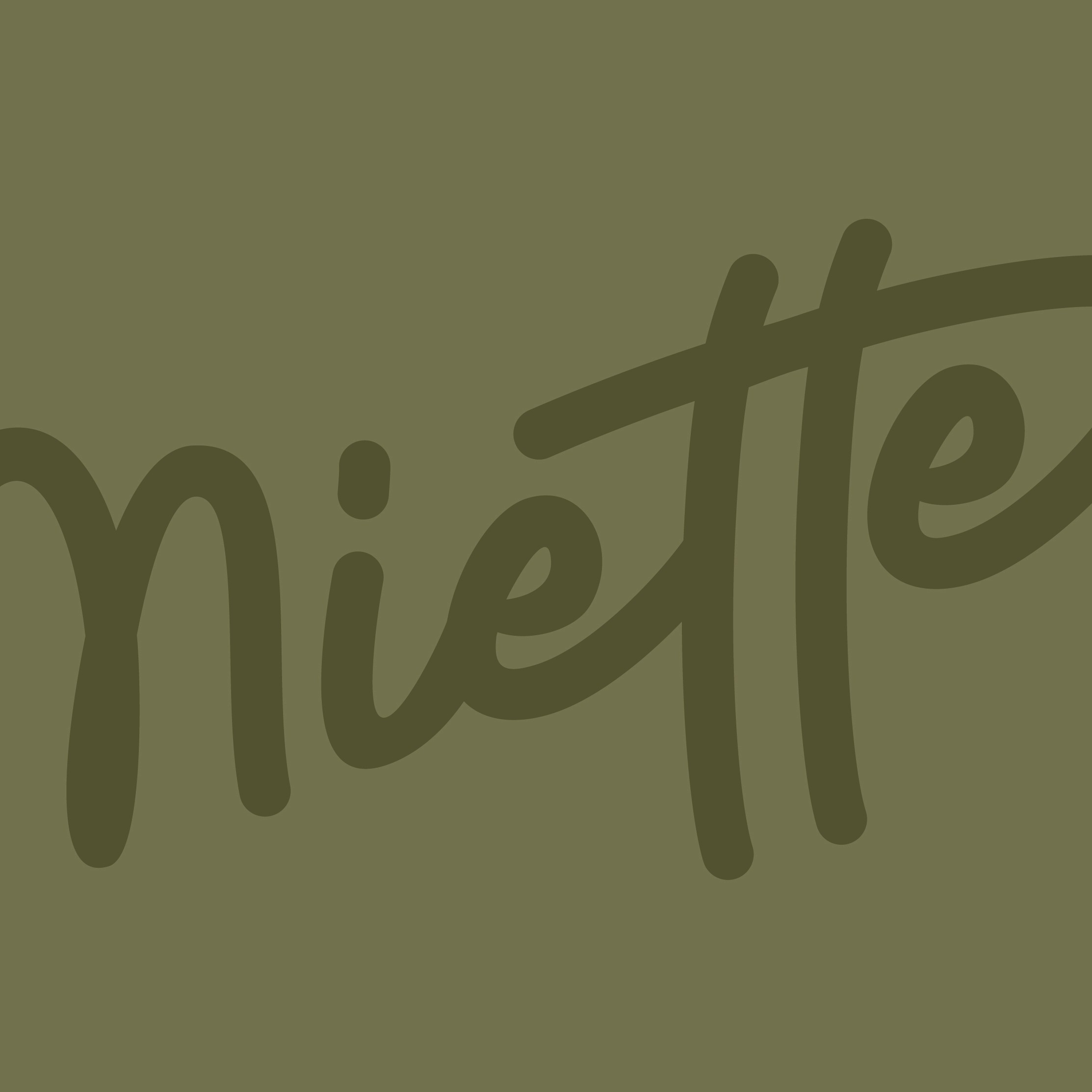 Déclinaison du logo pour boulangerie-pâtisserie La P'tite Miette, fond kaki