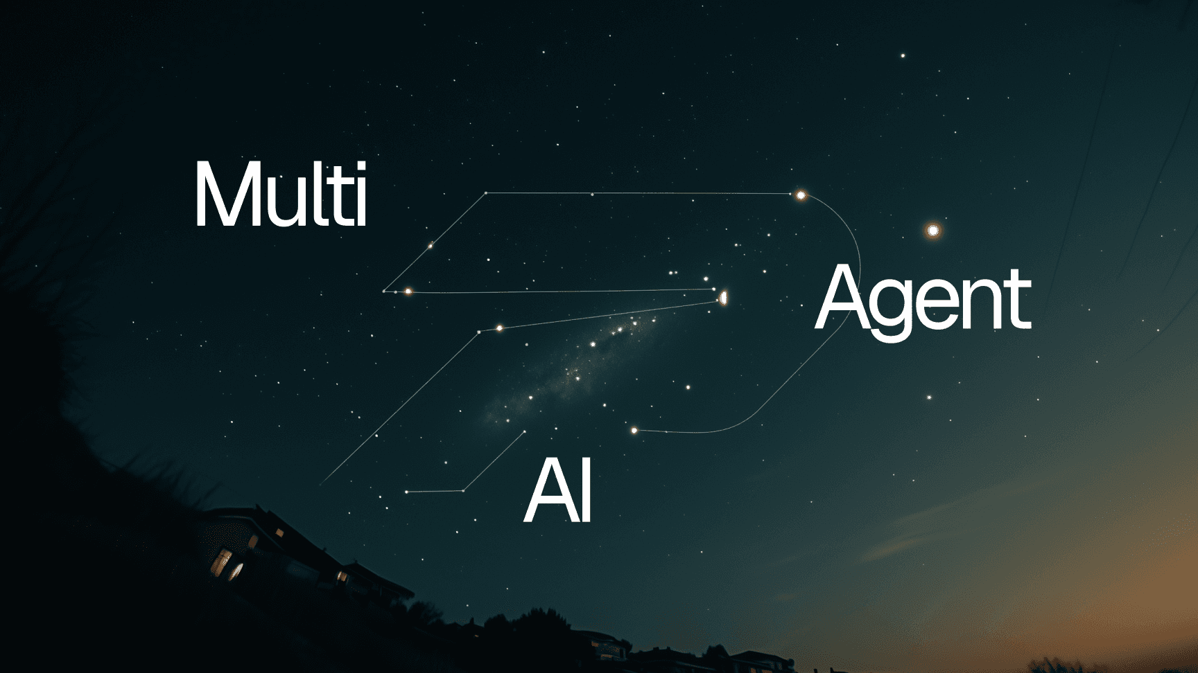 A consetallation of stars making the ProPay logo with the words "Multi-Agent AI"