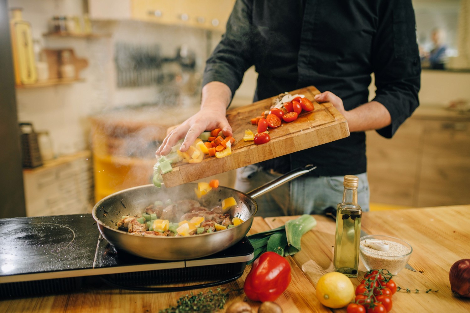 Cooking In Kitchen