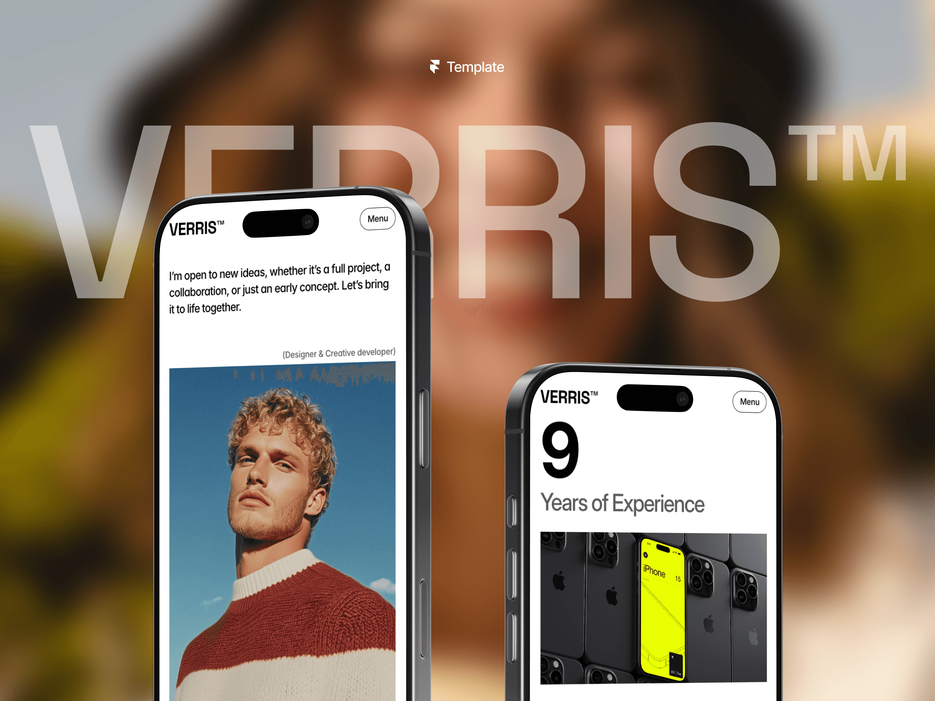 Verris — Minimalist Portfolio Website Template Showcase Image 4