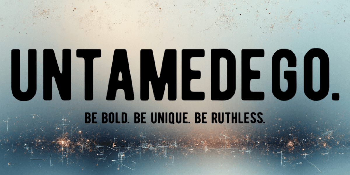 UntamedEgo brand logo featuring bold, unapologetic messaging with a focus on self-expression, humor, and emotional connections through products.