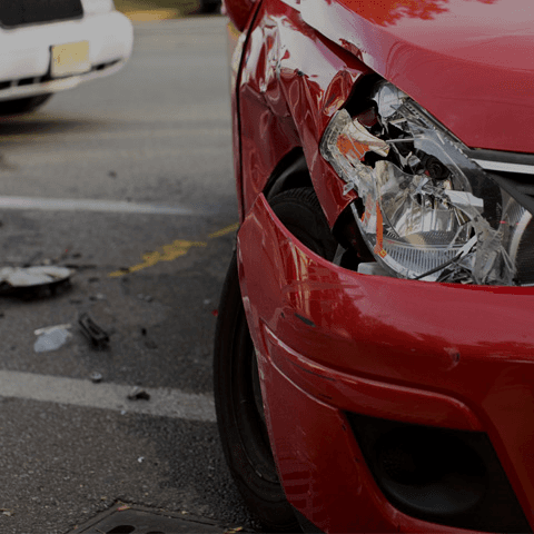 Vehicle damage inconsistency evidence in a staged collision investigation