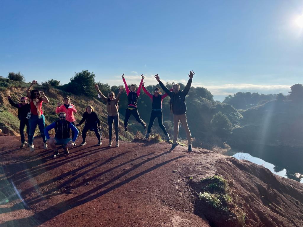 group on an excursion in Salento