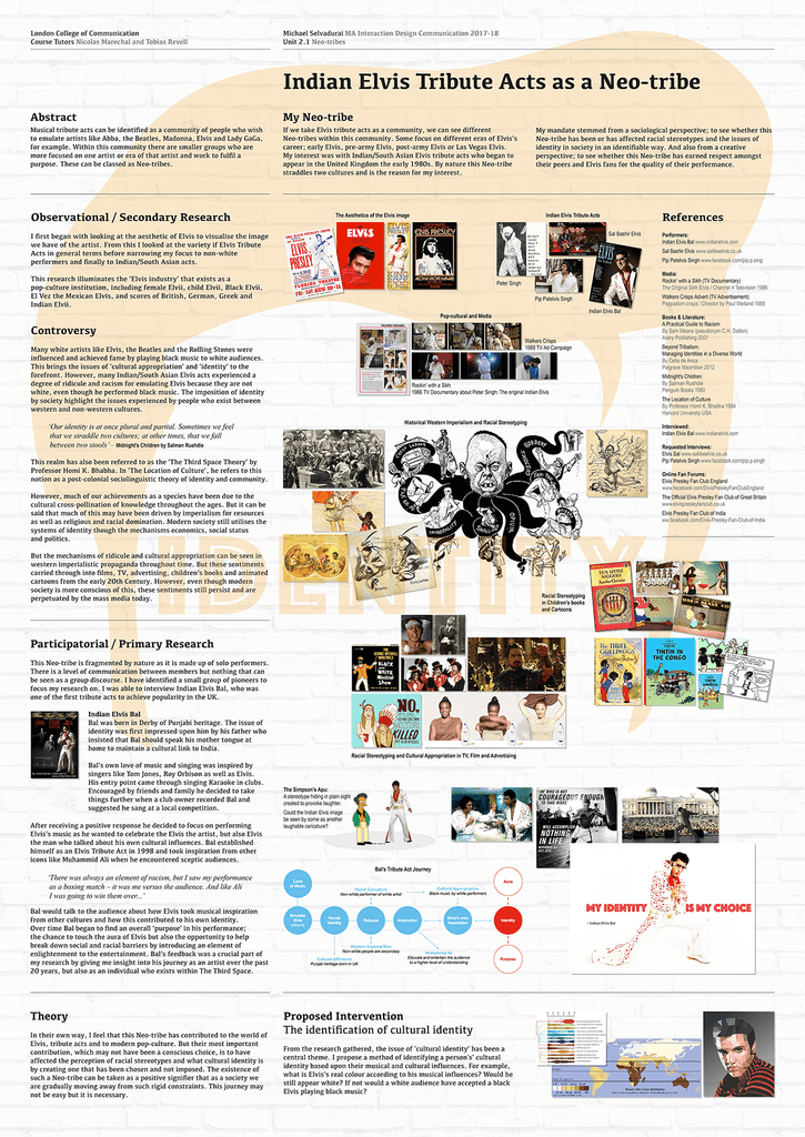 Neo-tribe research poster