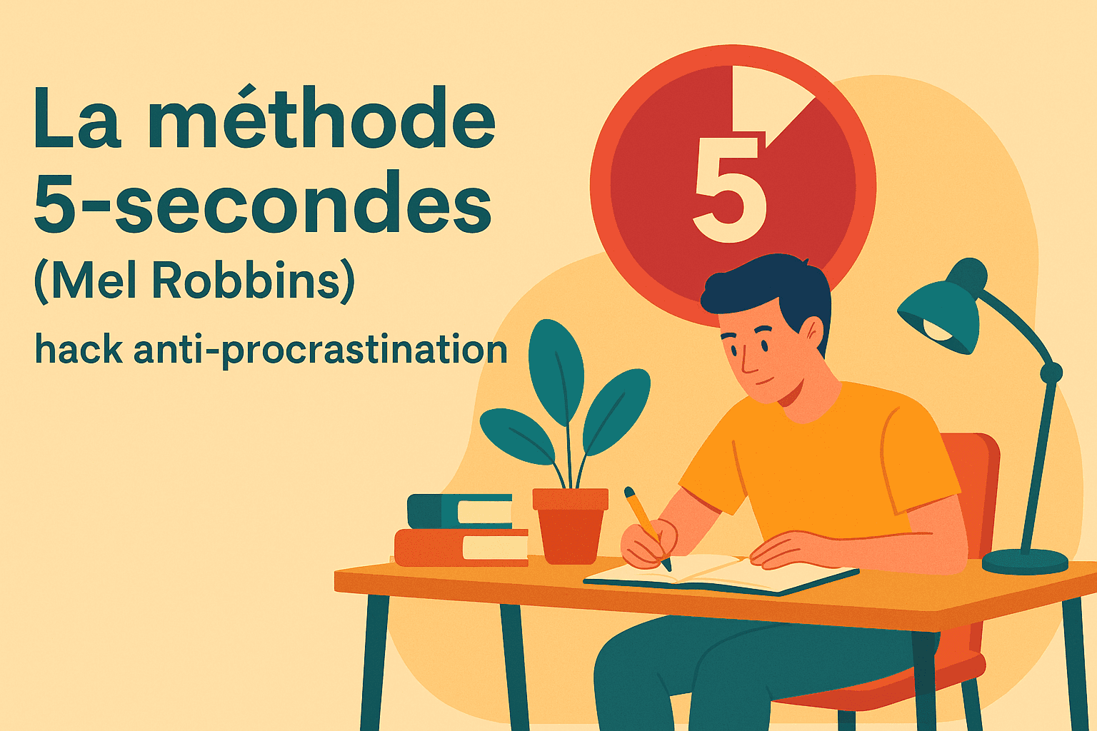 La methode 5-secondes (Mel Robbins) : hack anti-procrastination qui change tout