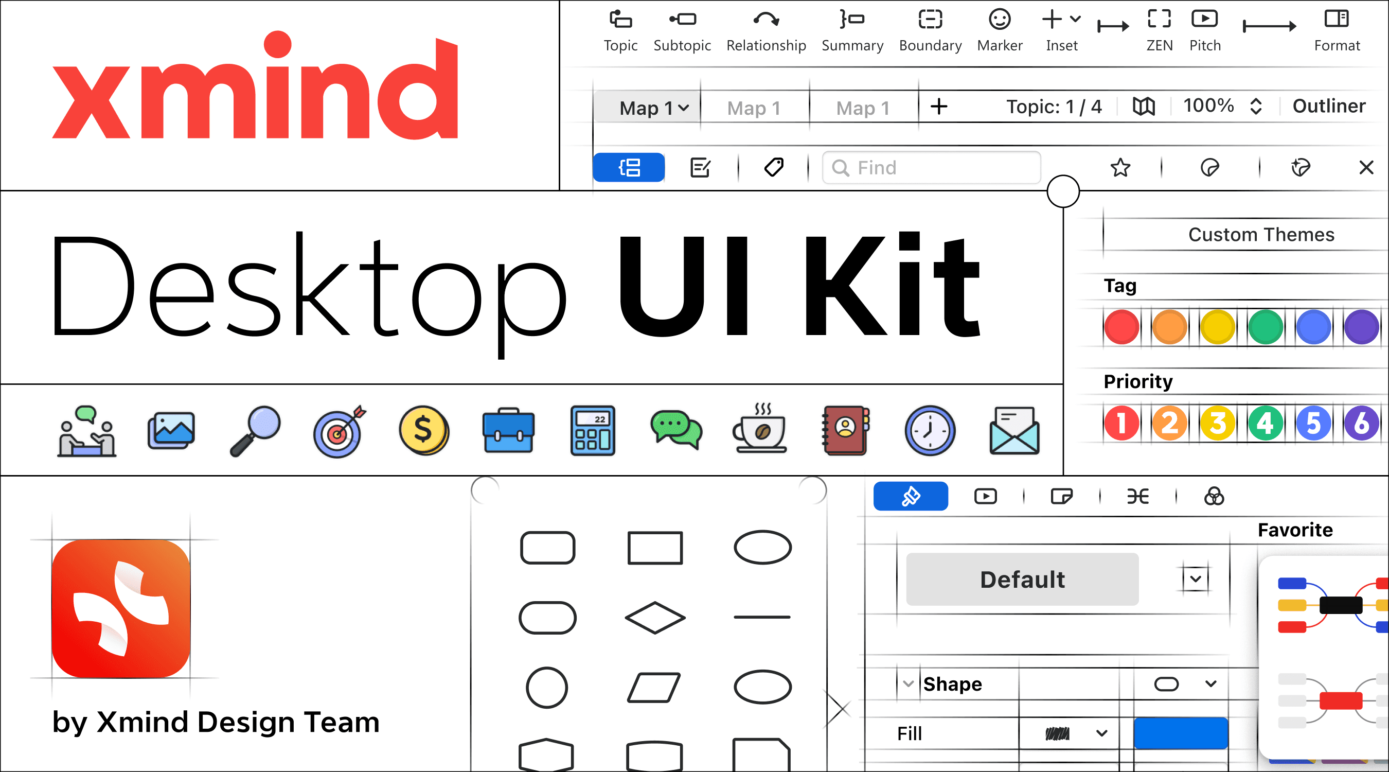Xmind UI设计稿展示