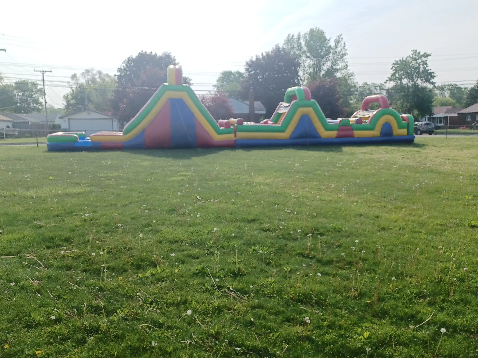 long inflatable obstacle course