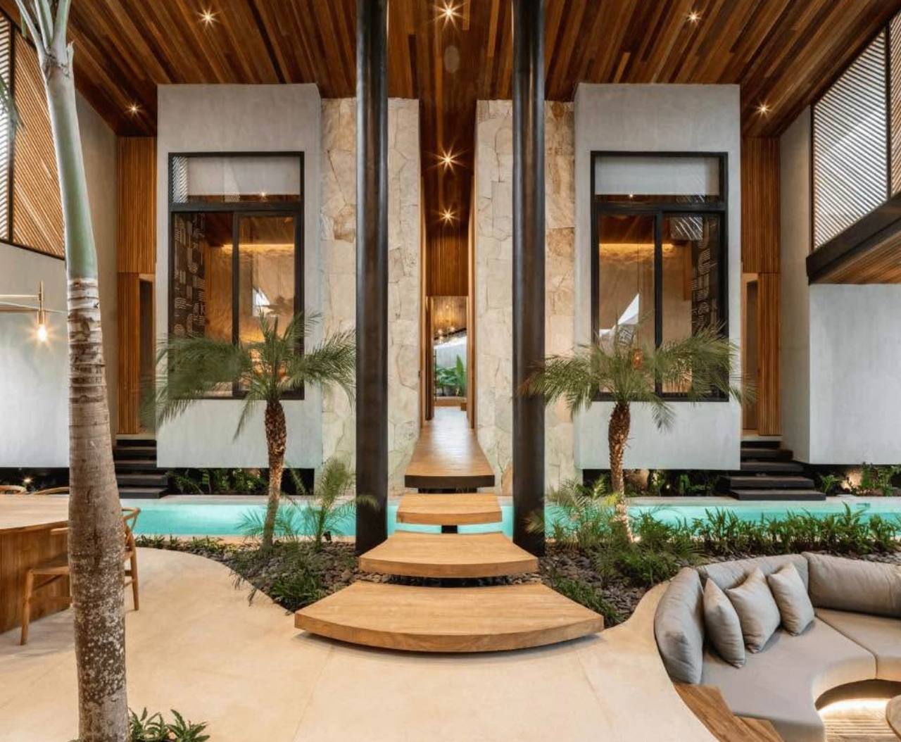 Tropical contemporary 3-bedroom villa in Umalas