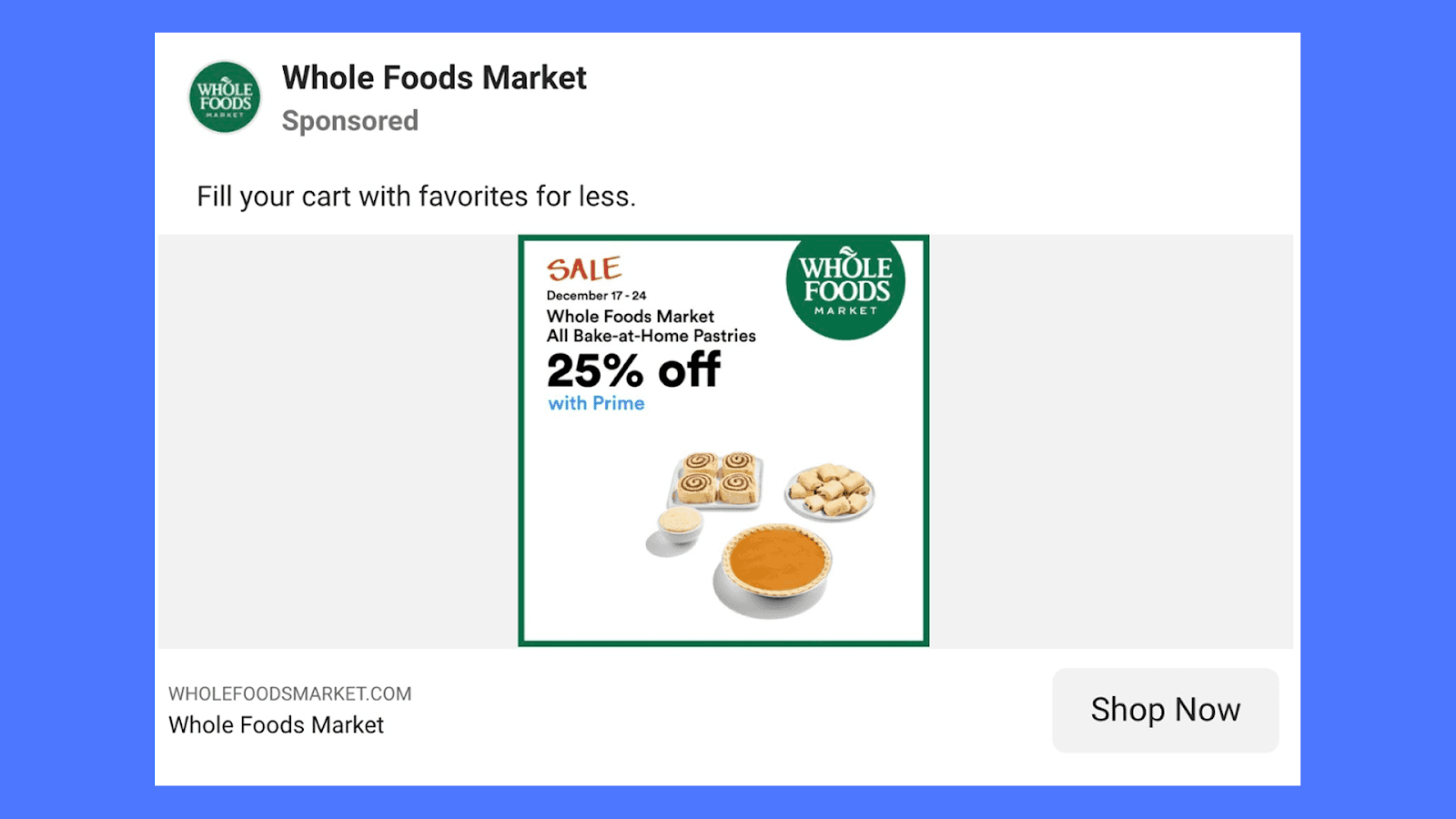 Whole Foods - Bake-at-Home Pastries