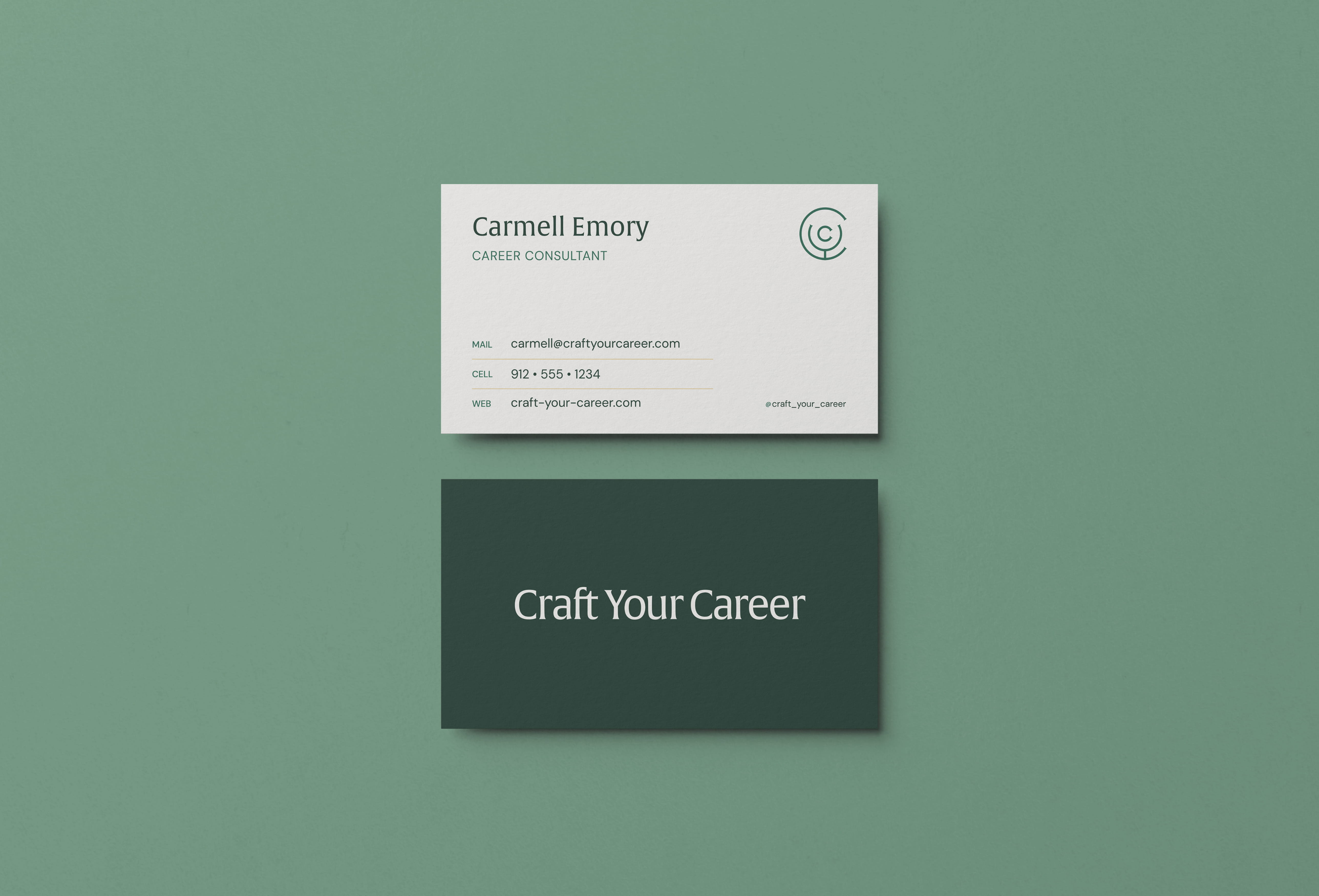 Craft Your Career business cards