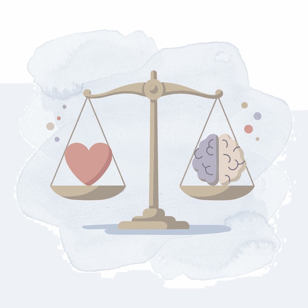 Scale comparing taking action versus endless research