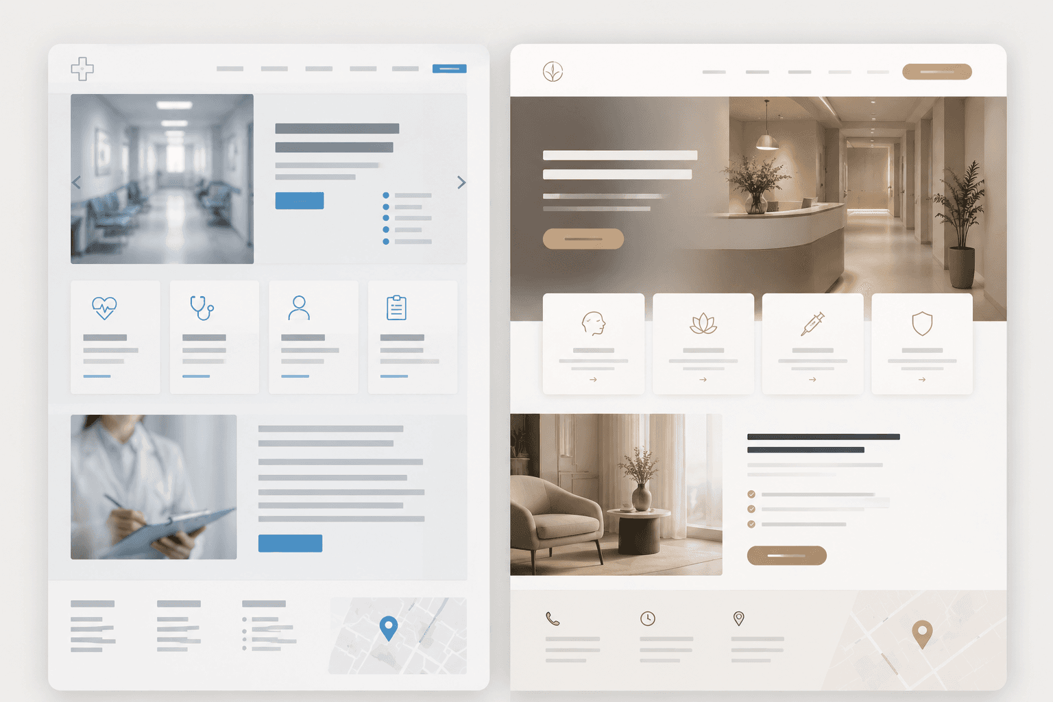 Premium dermatology website design for a private healthcare clinic