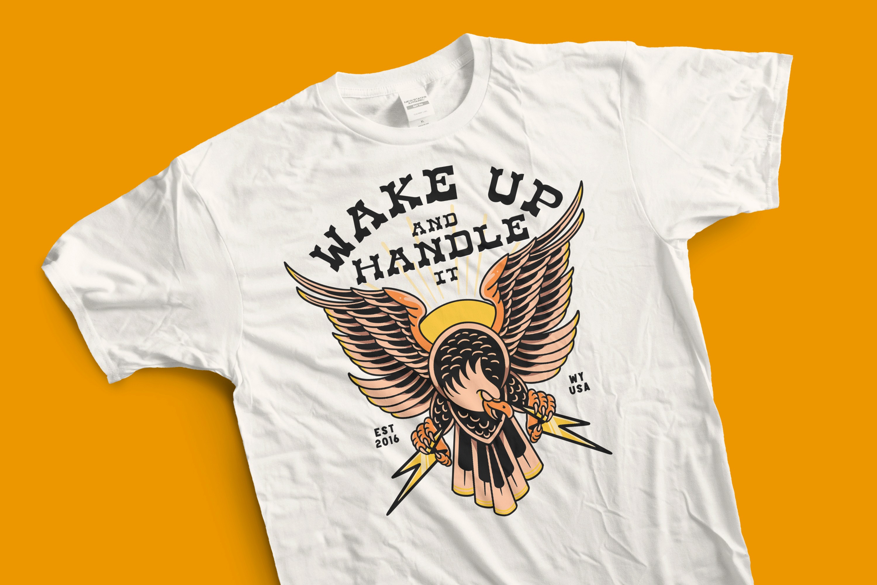 Handled Company t-shirt with eagle illustration