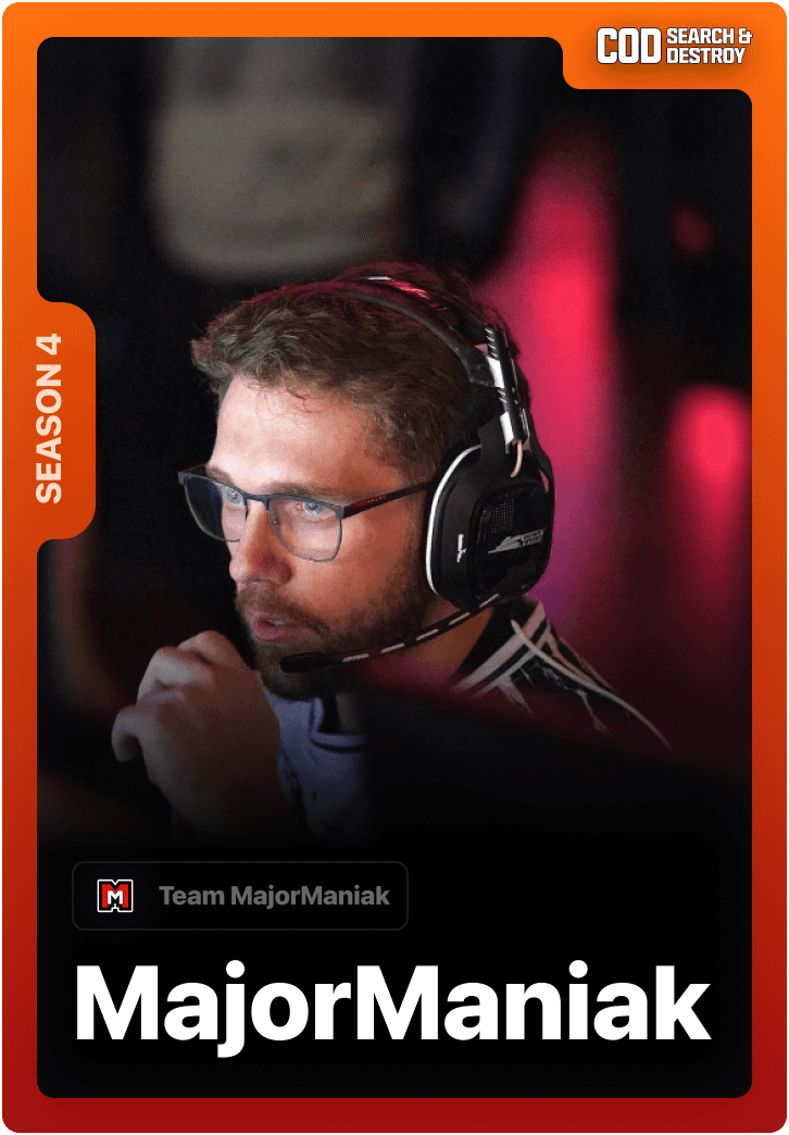 MajorManiak Call of Duty pro competing in 1v1Me esports staking competition