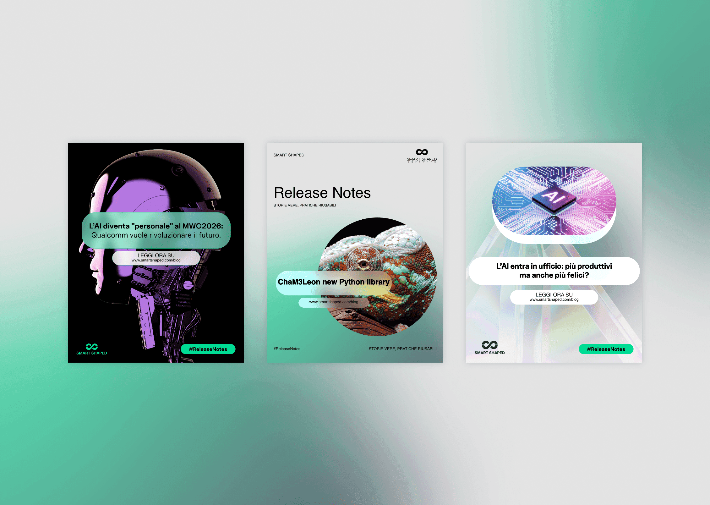 Esempi di Social Cards di Smart Shaped 2026