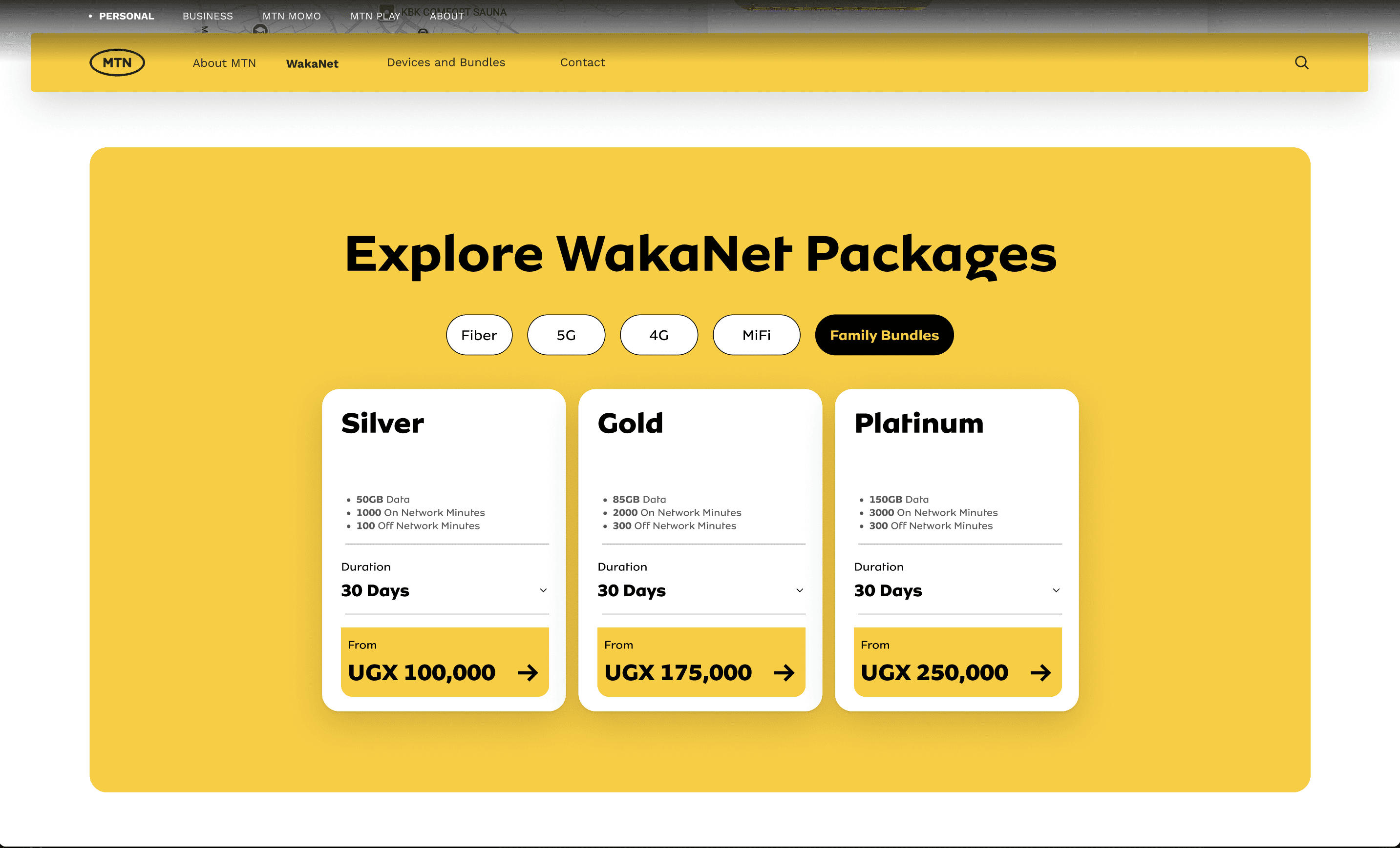 Product listing displaying a how to buy Wakanet fiber bundle