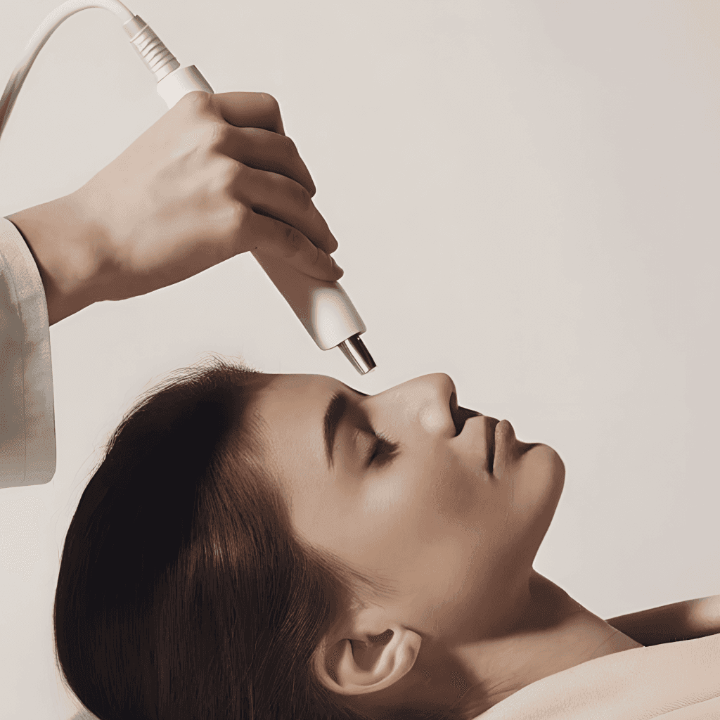 Hydrafacial Treatment Being Performed