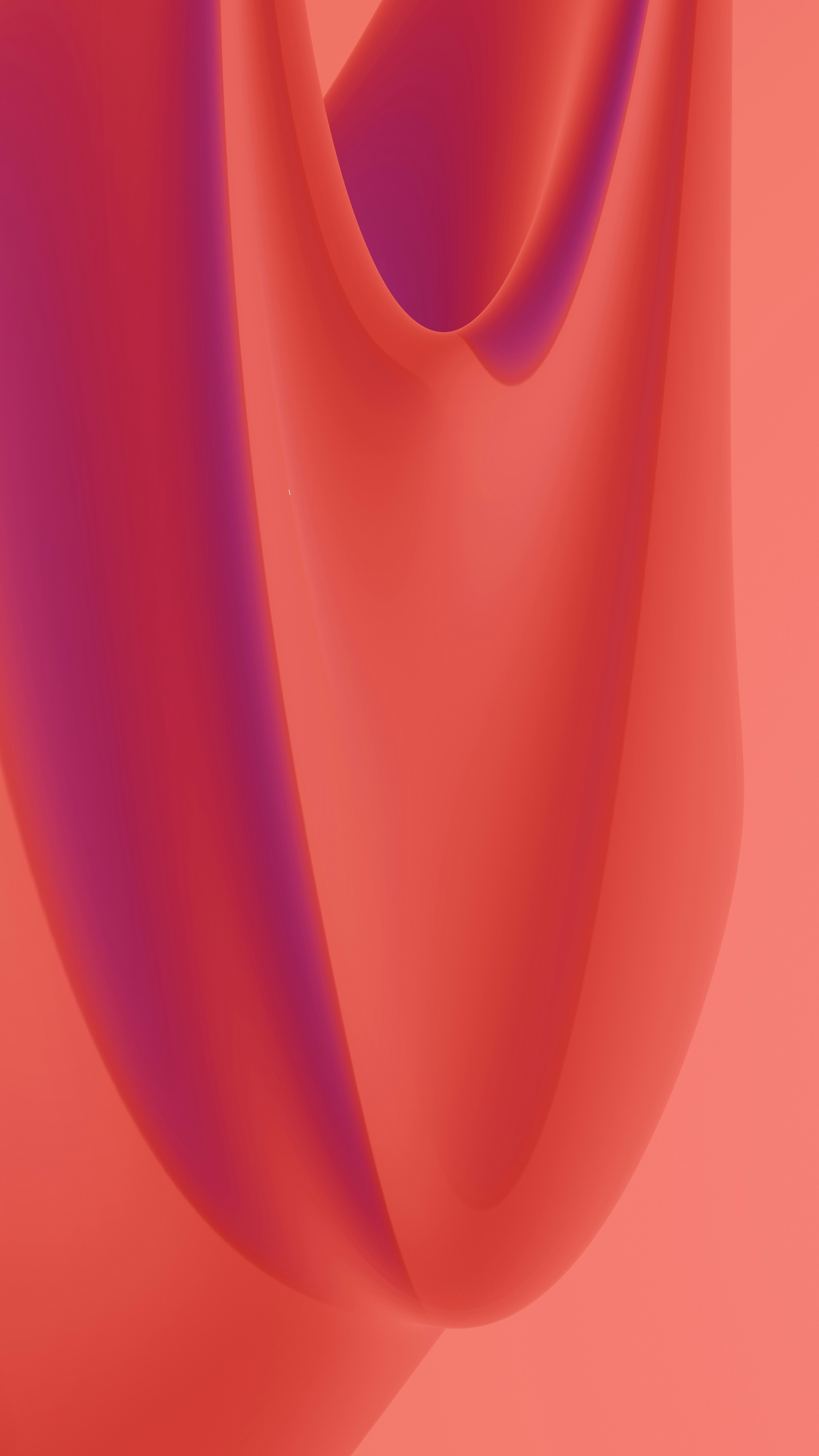 A pink background with a curved curve