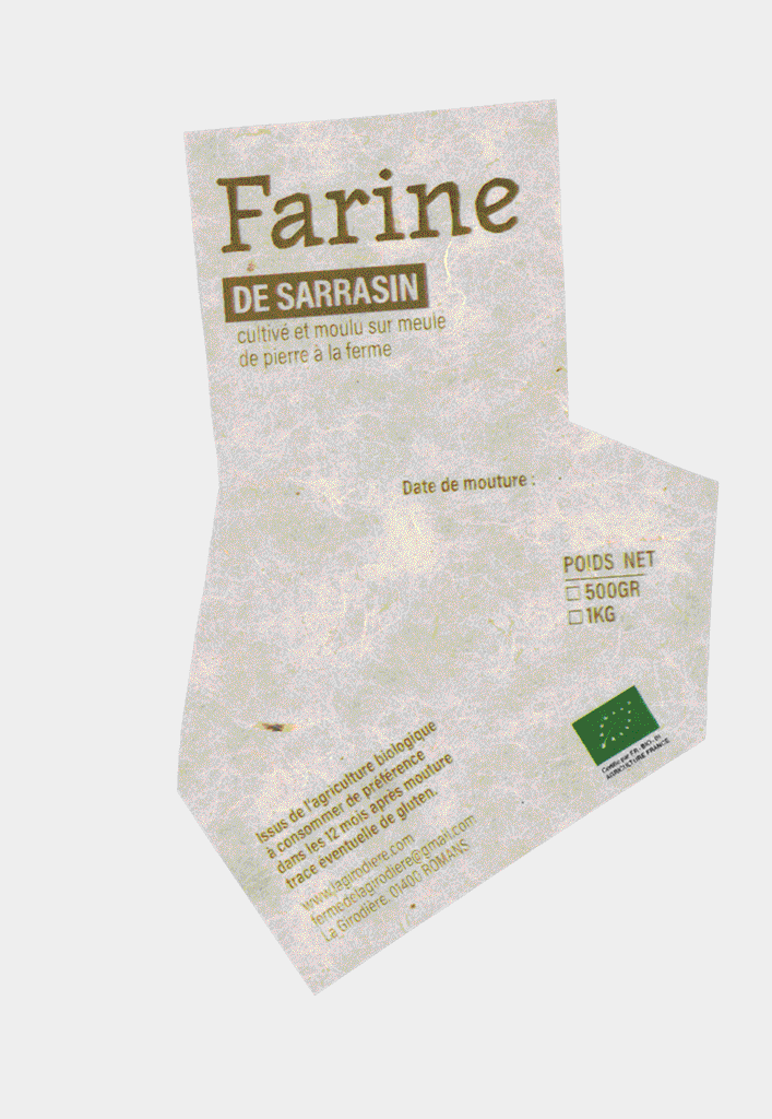 Packaging du restaurant Au fil du goût avec identité visuelle claire et design graphique épuré.