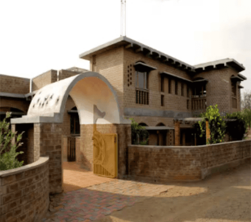 Yellow Train School building with Skillstech uPVC windows and doors, Coimbatore