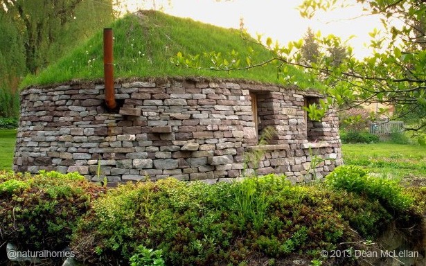 Trockenmauerkunstwerk Gebäude von Dean McLellan