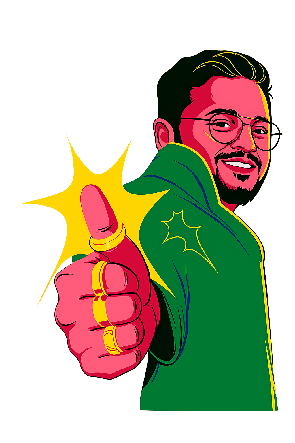 Portrait of portfolio creator – front view