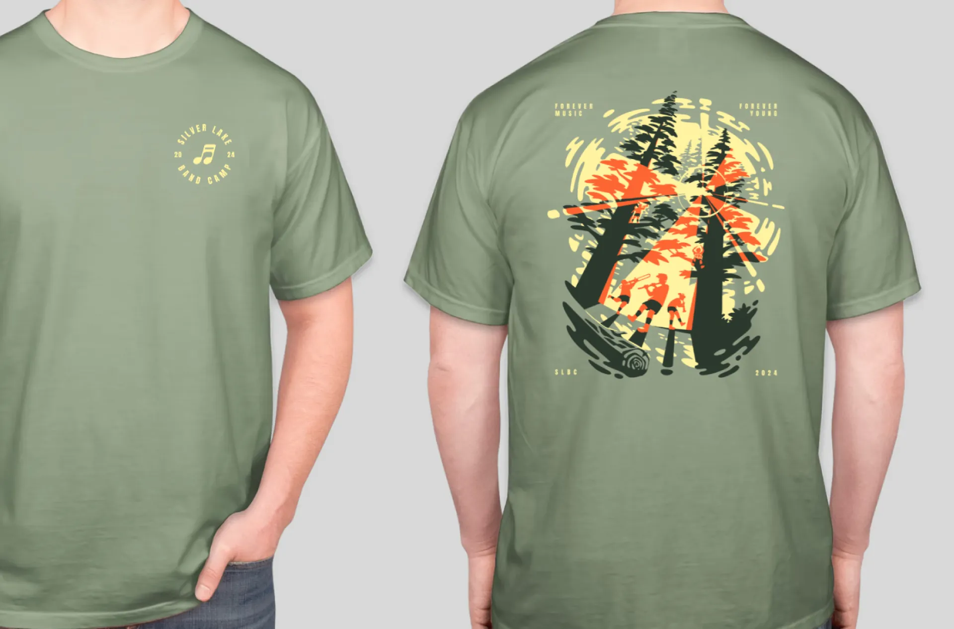 Tri-Fold wedding brochure featuring decorative, laser cut side panels and center invitation card with chinese-porcelain-inspired illustration