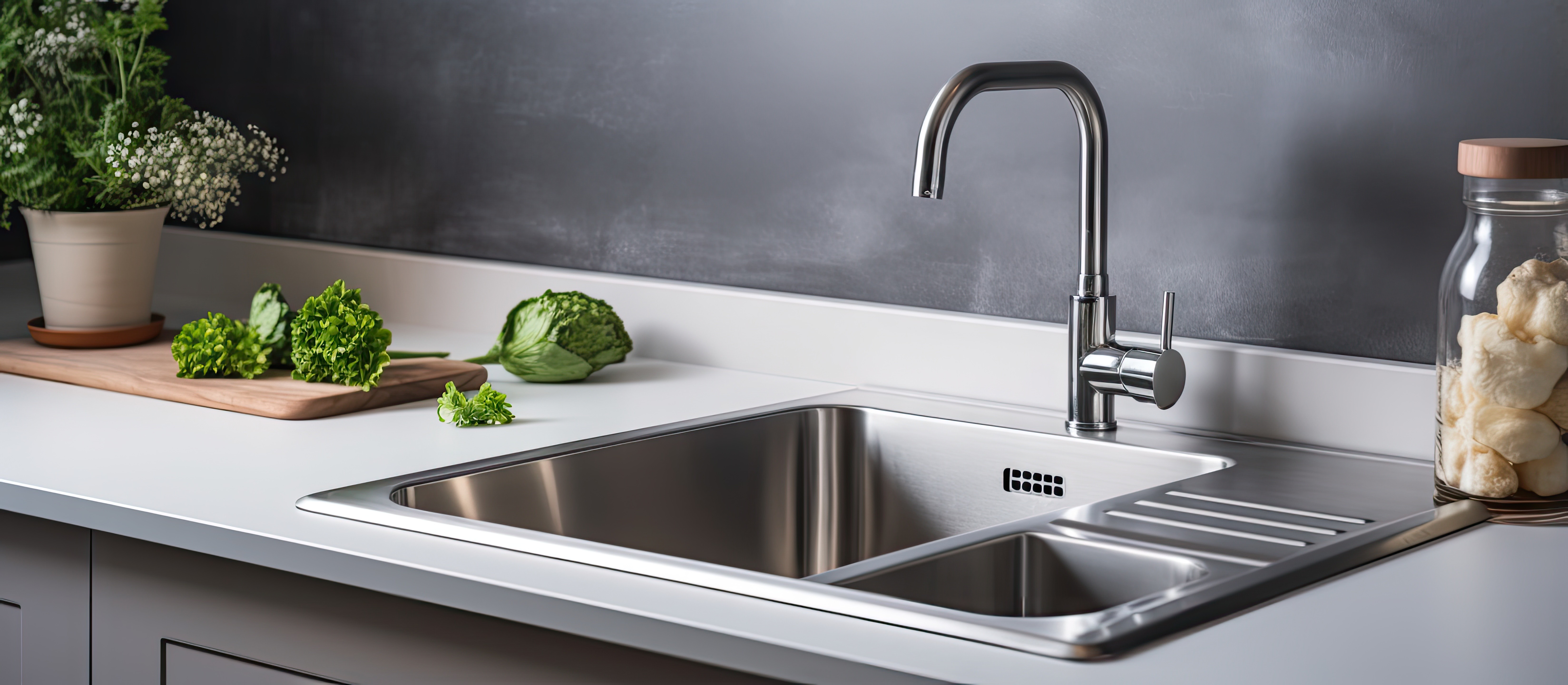 Mastic Kitchen Sink