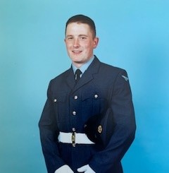 Dan Sylvester in RAF uniform