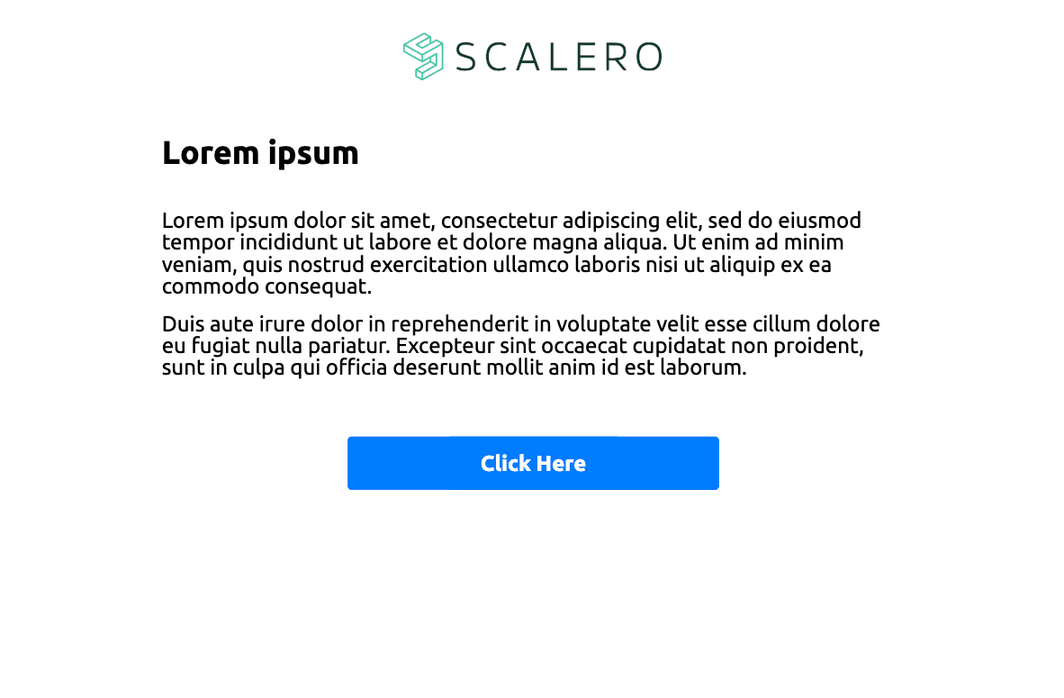 plain text email built with mjml