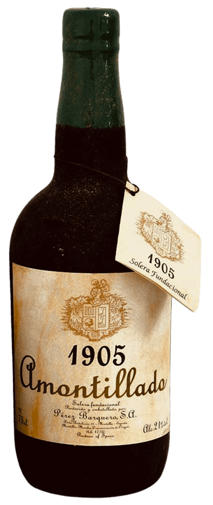 Bottle of Amontillado 1905 wine – reference to hidden stories and aged experiences