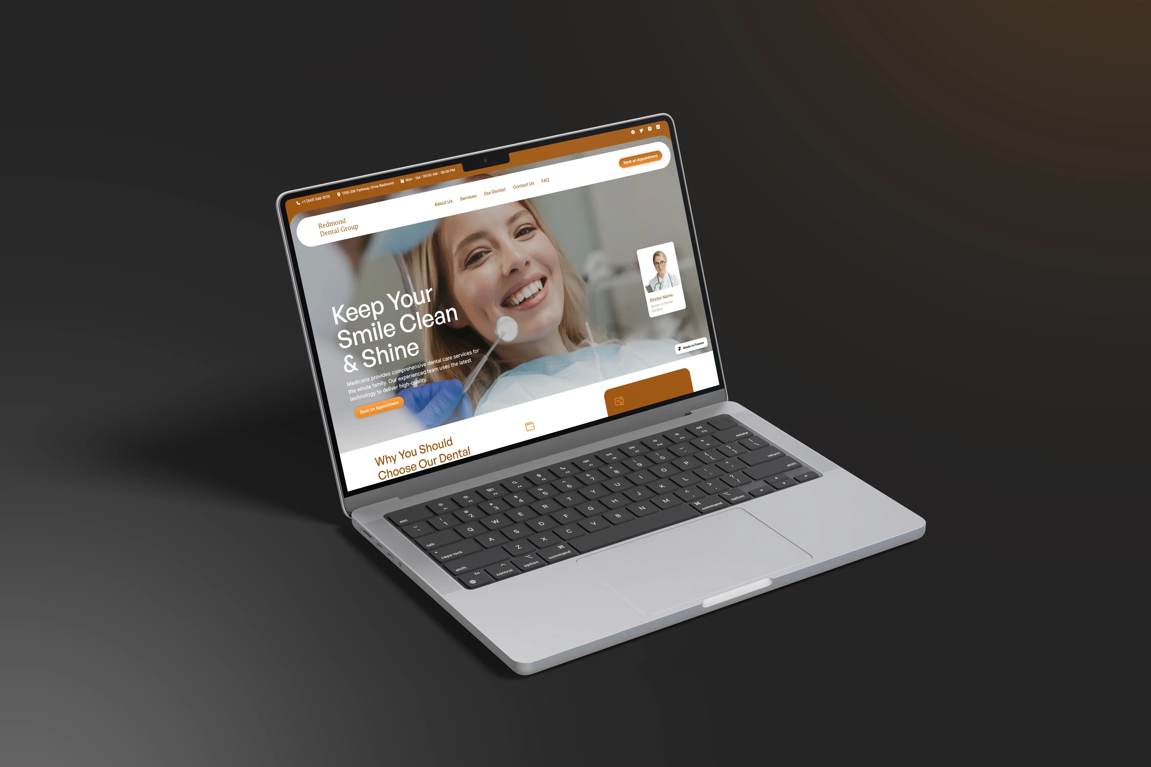 Dental Clinic Company Website Design