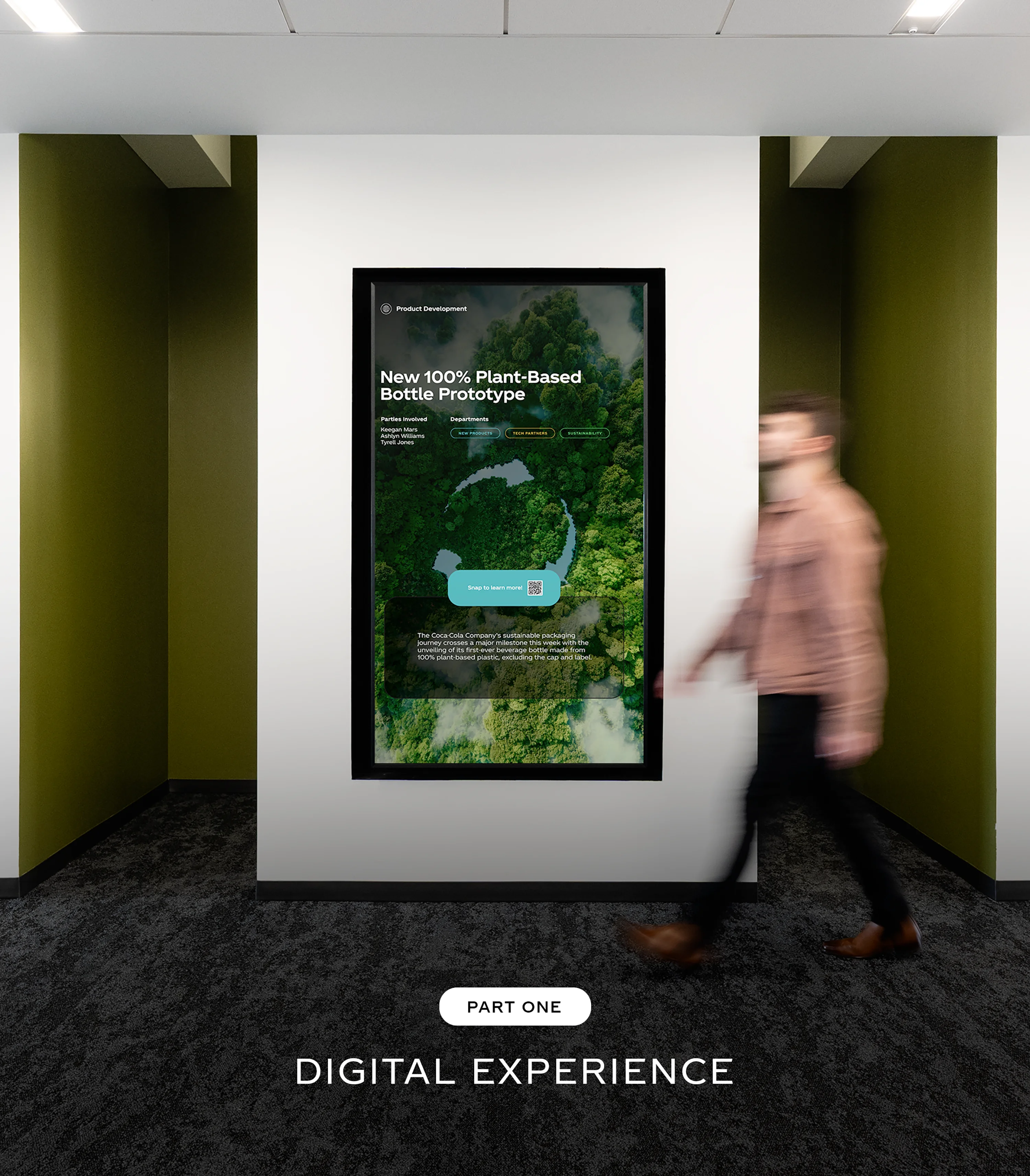 Streetside billboard with flyposters of the Batch.Works brand and illustrations