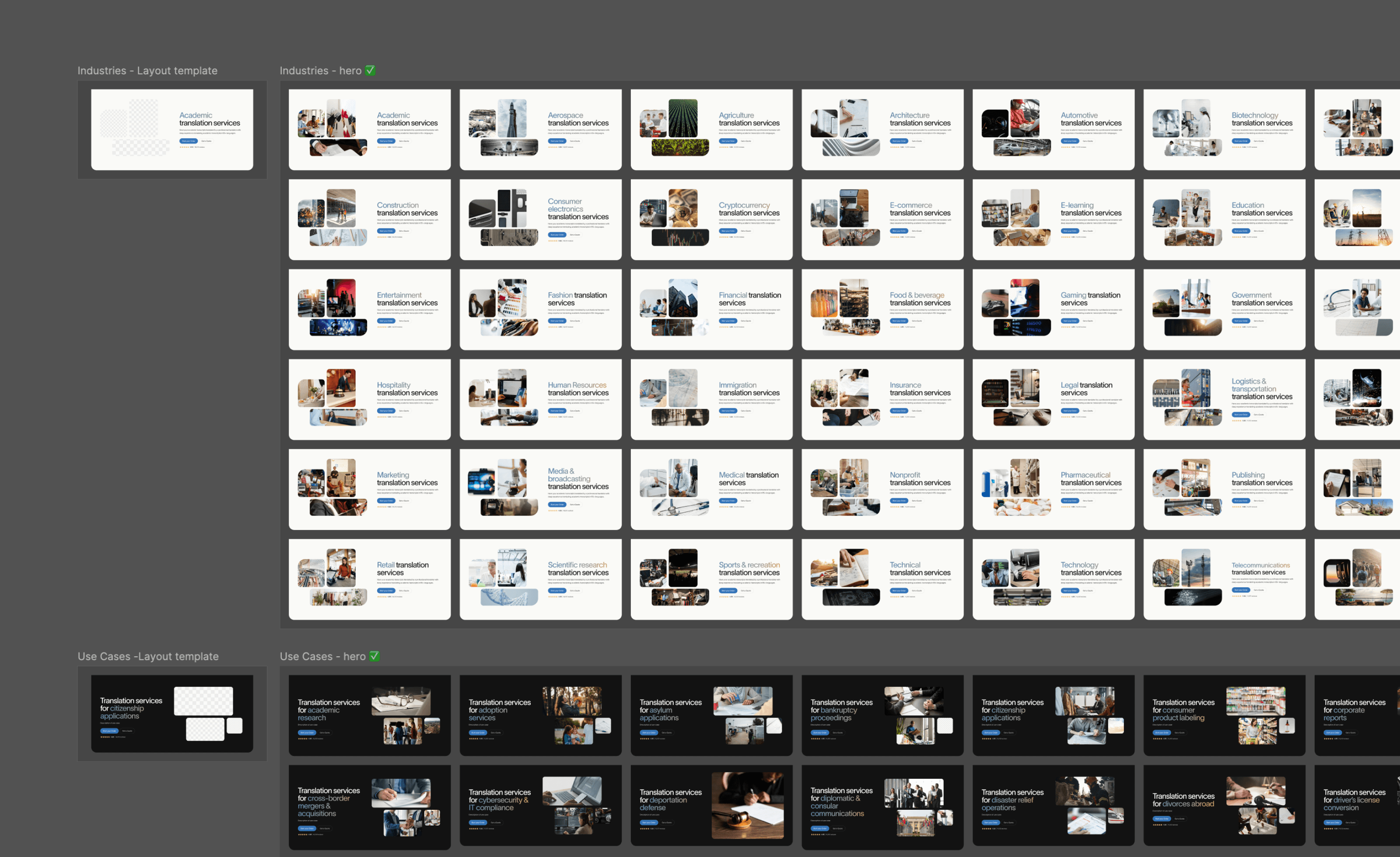 Moving to using carefully selected photos for the 100+ unique landing pages gave the website a more elevated, real-world feel