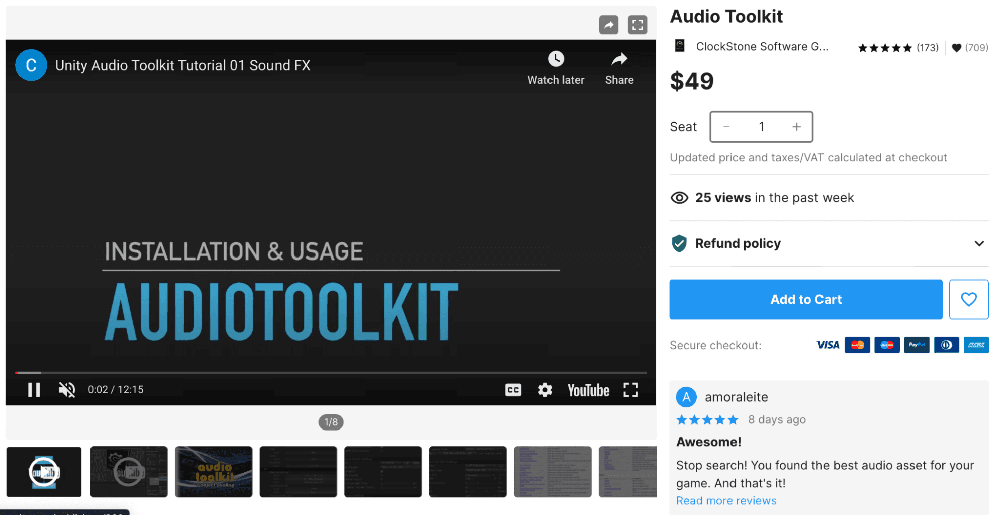 Audio Toolkit makes it easy to manage and customize your game’s audio.