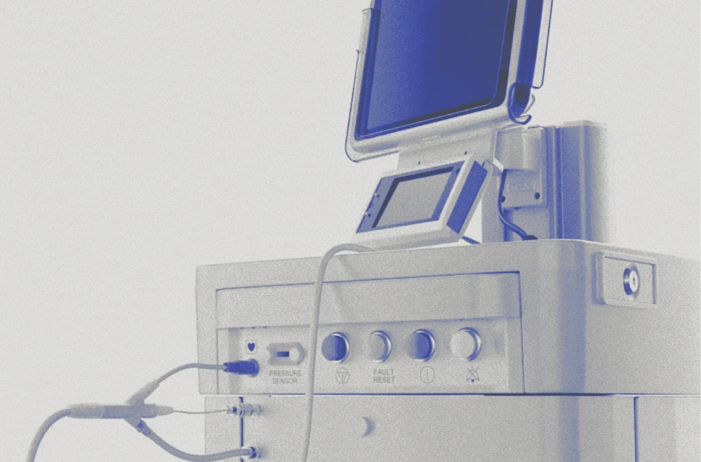 CryoTherapeutics clinical cryotherapy console with integrated touchscreen interface, designed for hospital and surgical environments.