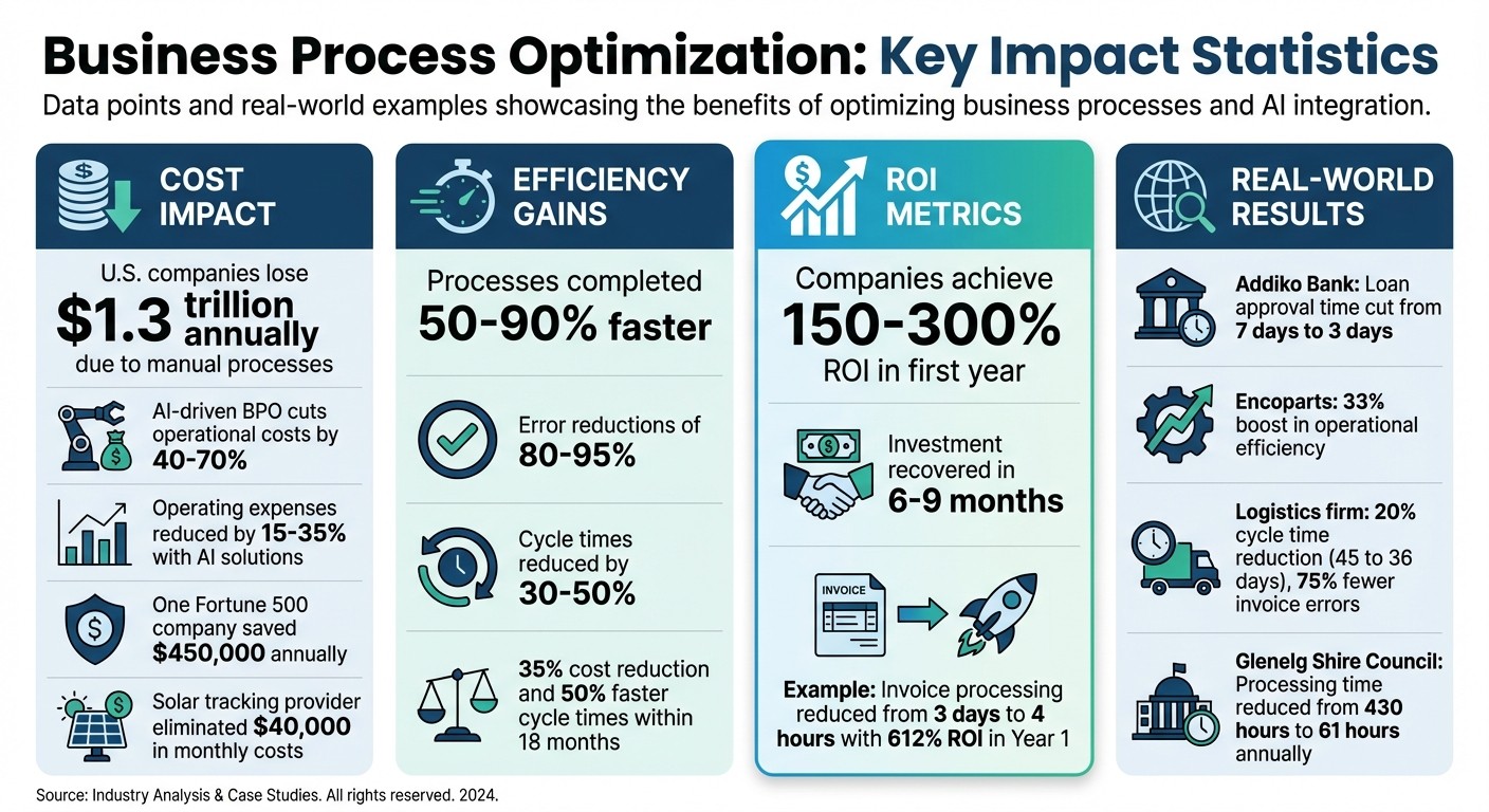 Business Process Optimization ROI and Impact Statistics