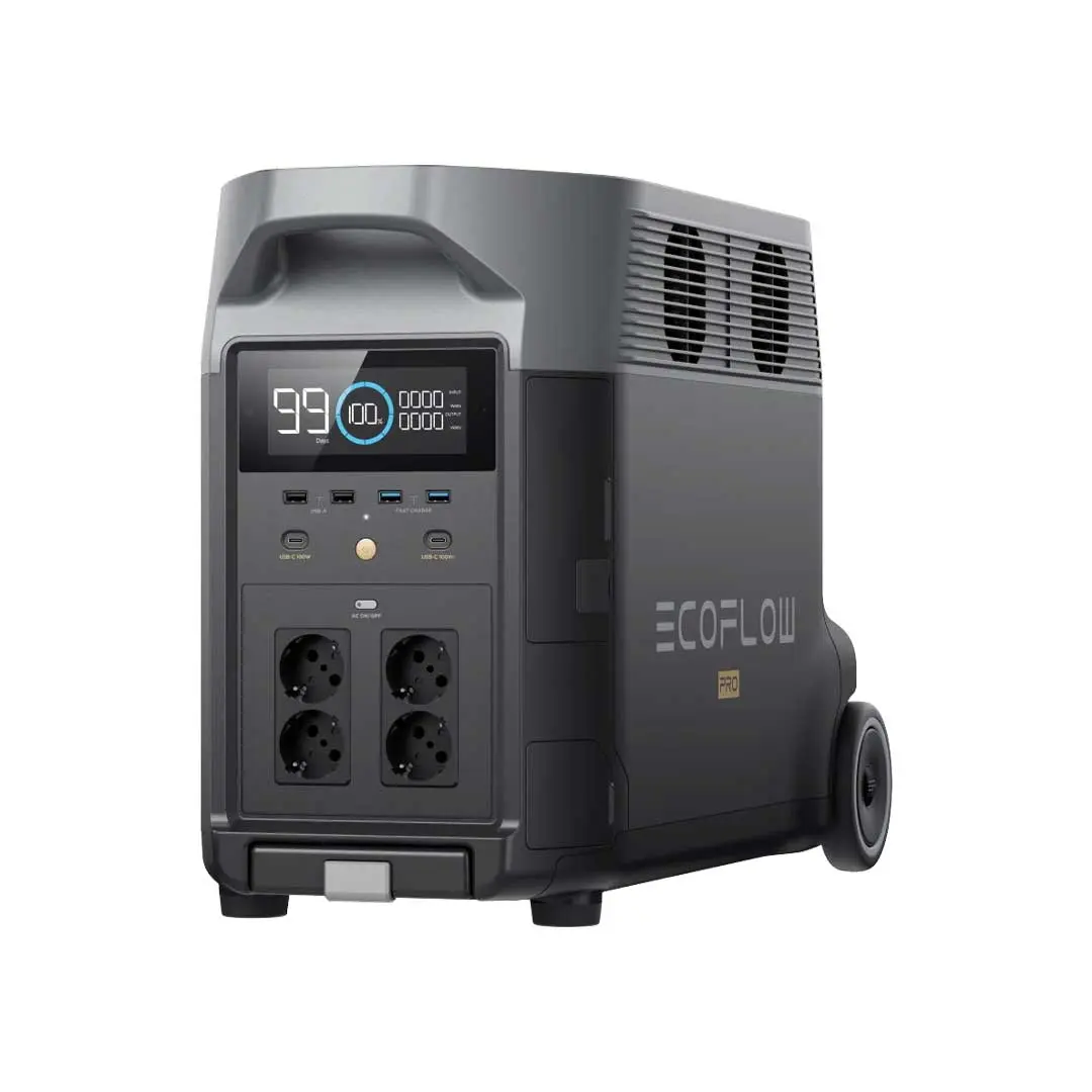 Зарядна станція EcoFlow DELTA Pro, вигляд спереду під кутом