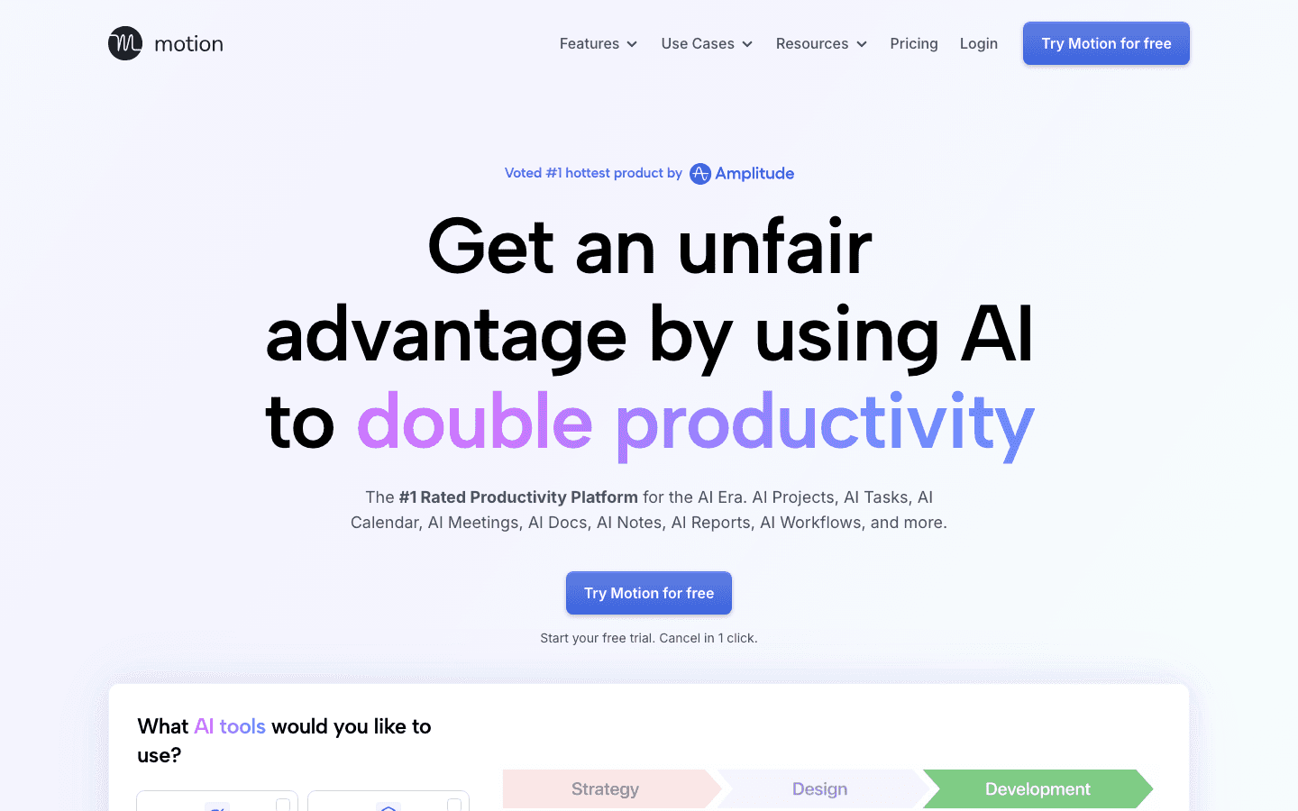 Motion website screenshot